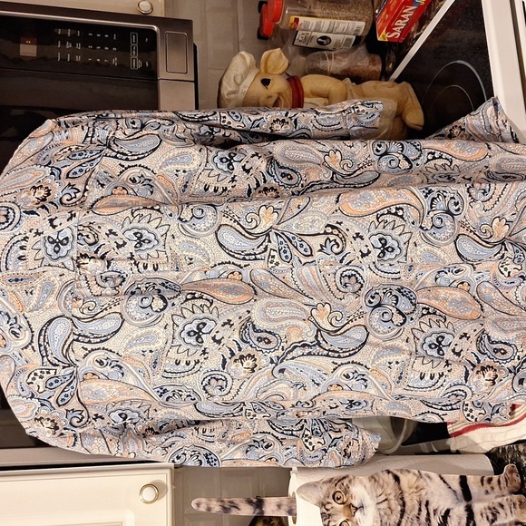 e Jones New York 3/4 Sleeve Button Down Shirt Size 2X - Picture 2 of 4